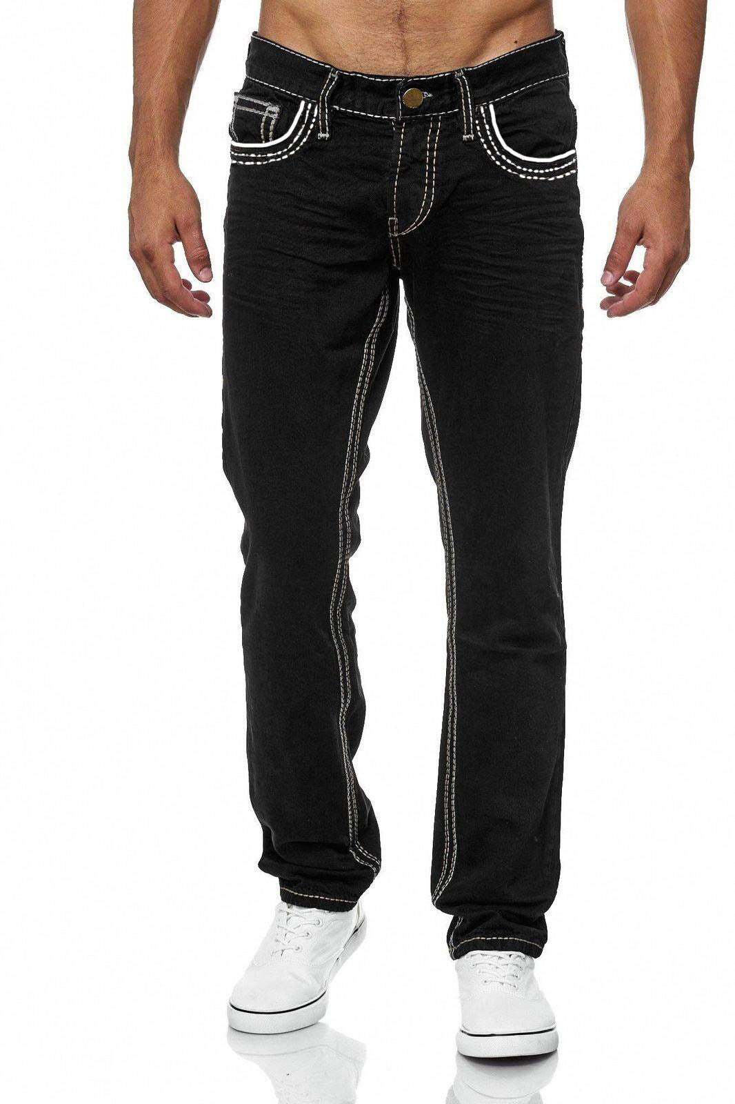 Herr Jeans | Rak Passform | Med Kontrastsömmar | Sommar