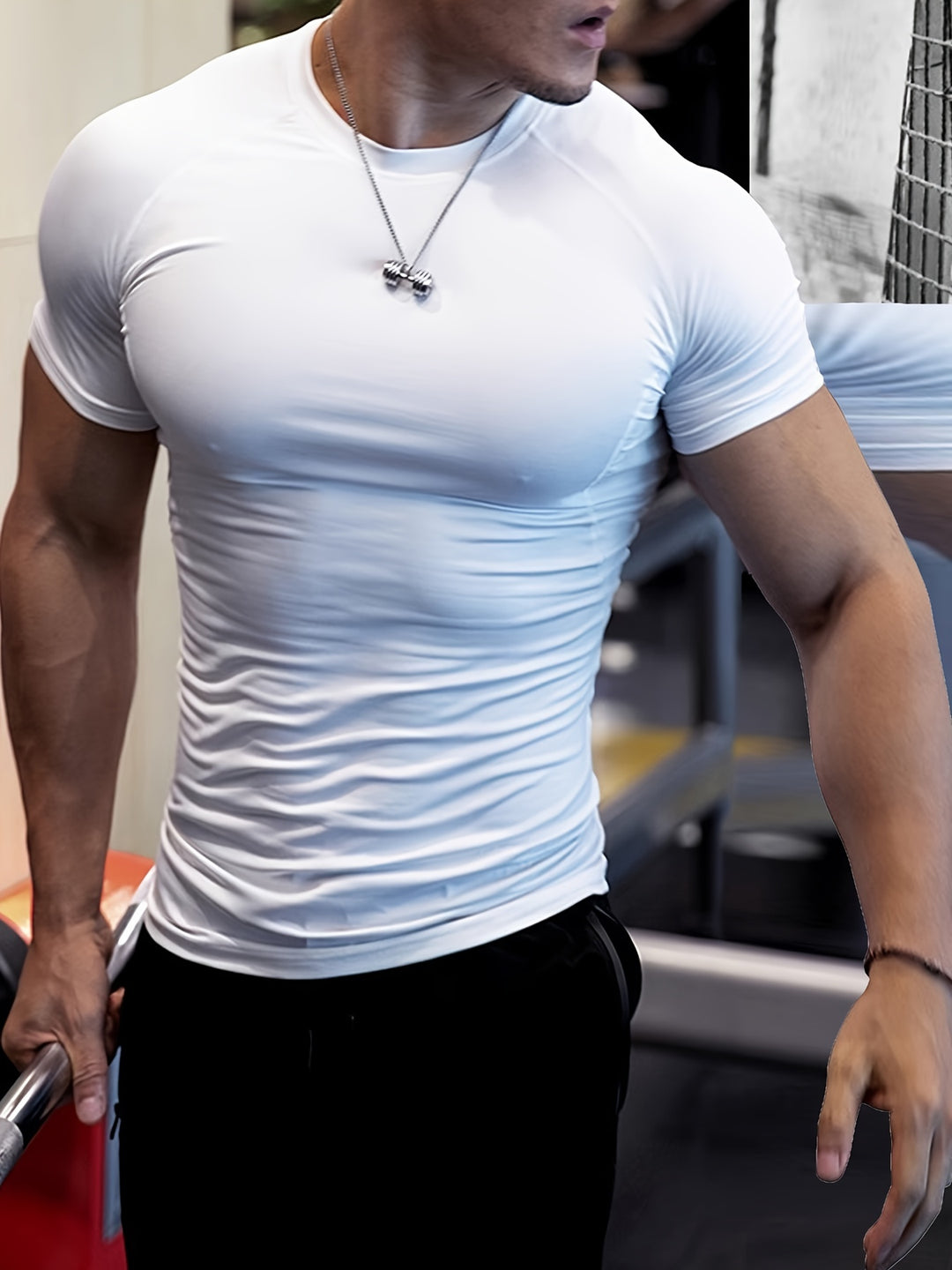 Herr T-shirt | Slimfit Sportig | Kort Ärm | Sommar