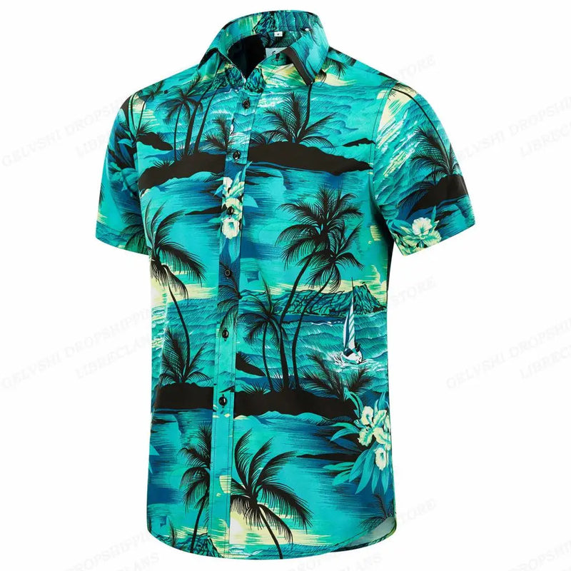 Herr Skjorta | Palmtryck | Somrig look | Sommar