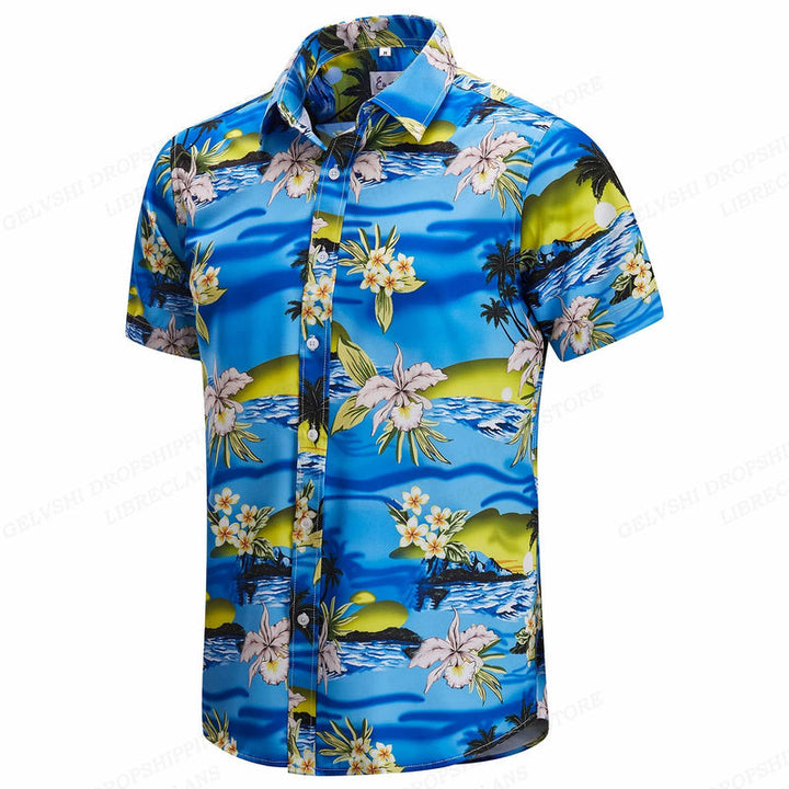 Herr Skjorta | Palmtryck | Somrig look | Sommar