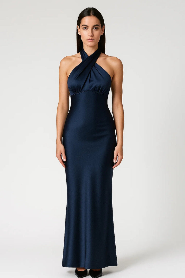 Dam Klänning | Elegant | Halterneck | Figurnära | Sommar