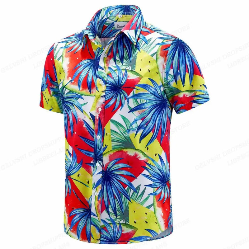Herr Skjorta | Palmtryck | Somrig look | Sommar