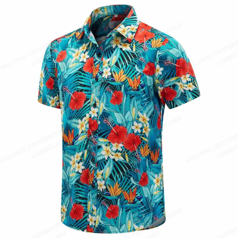 Herr Skjorta | Palmtryck | Somrig look | Sommar