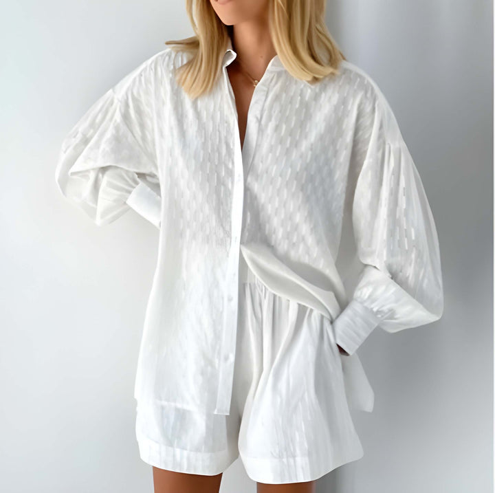 set för kvinnor | Blus och shorts | Trendig stil | Levande färger