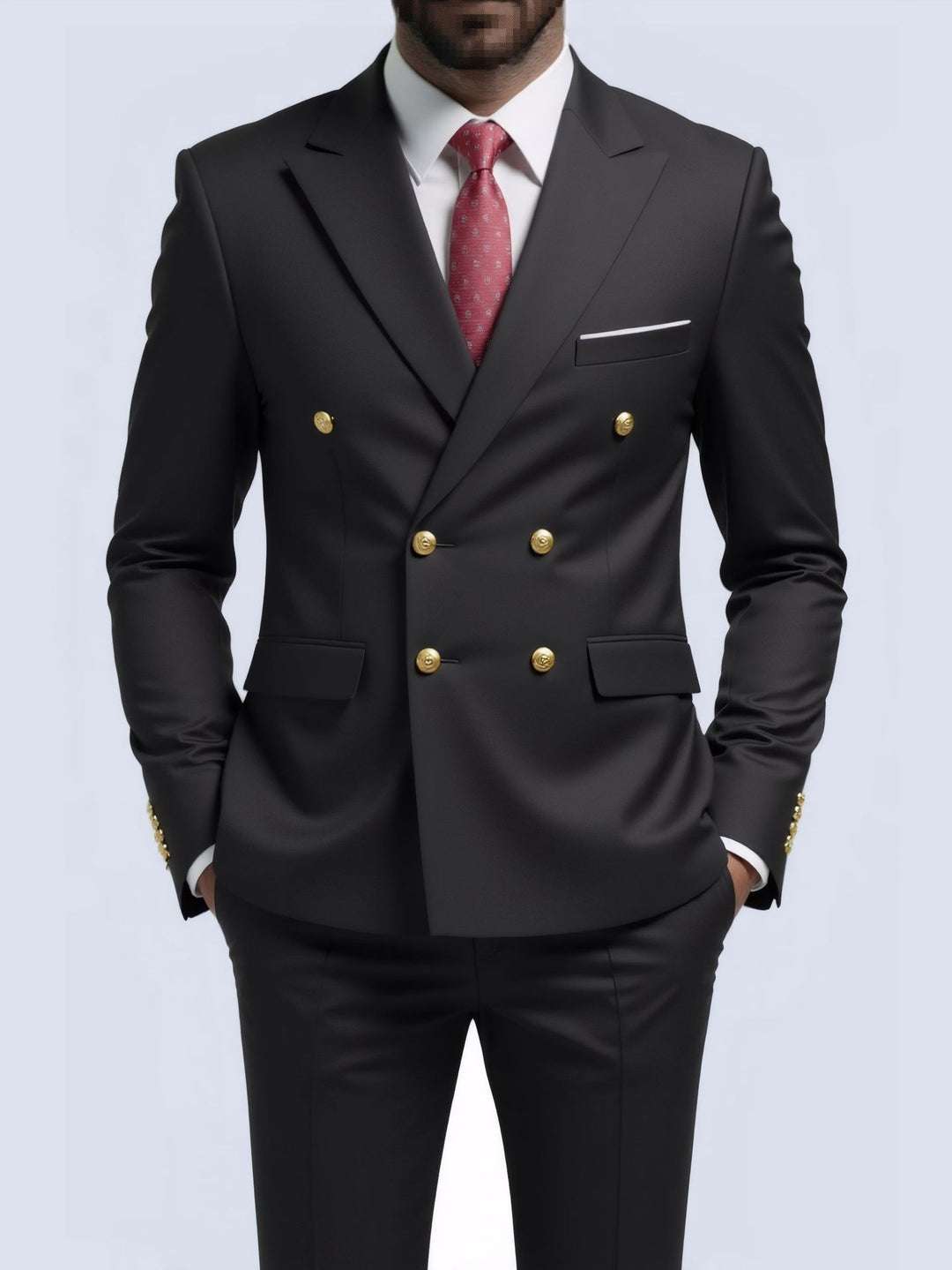 Herr Blazer | Getailleerd Elegant | Dubbelknäppt | Sommar
