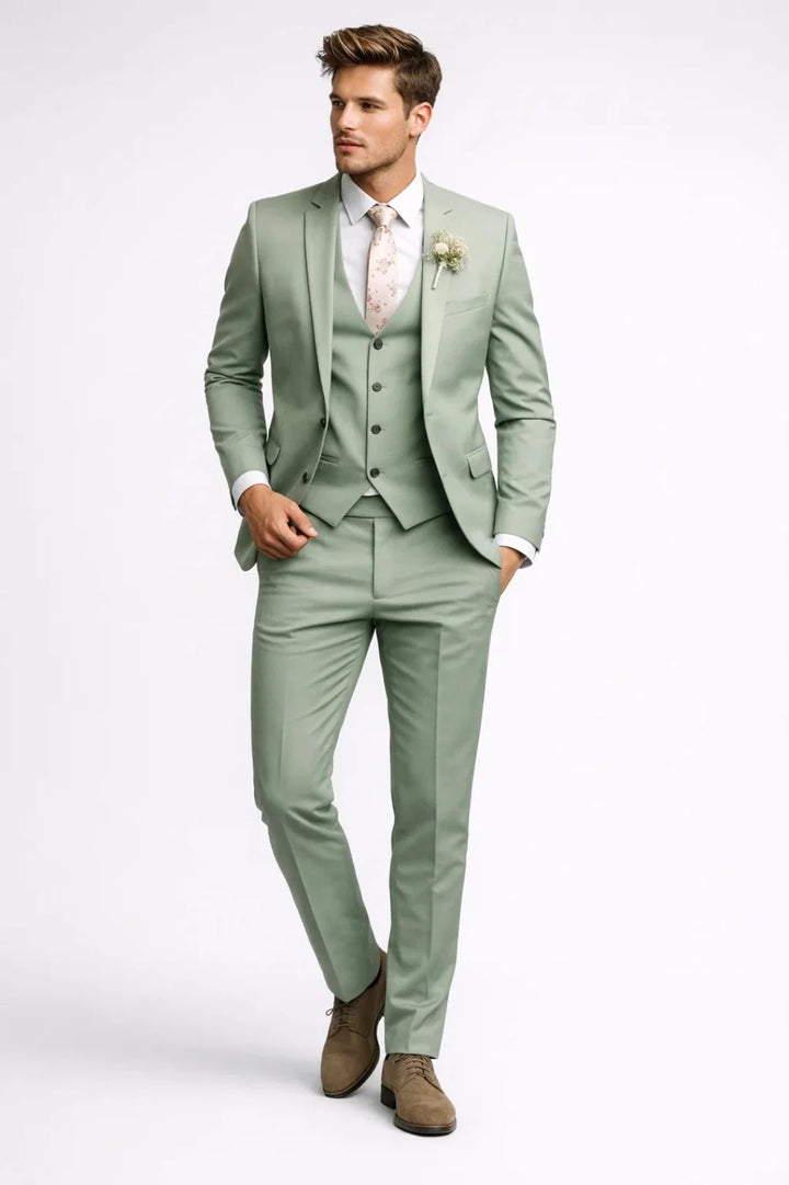 Herr Set | Elegant Slimfit | Met Knoopjes | Formeel