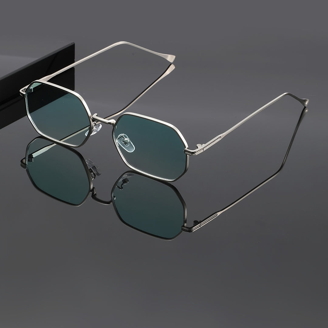 Herr Solglasögon | Geometrisk Smal | Retro Stil | Sommar