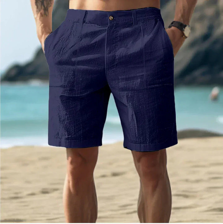 Herr Shorts | Rak Passform | Med Knapp | Sommar