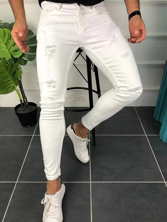 Herr Jeans | Slimfit | Ripped Detaljer | Sommar