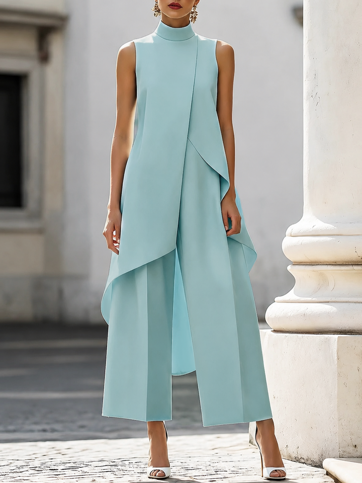 Dam Jumpsuit Bred Ben - Elegant Monokrom