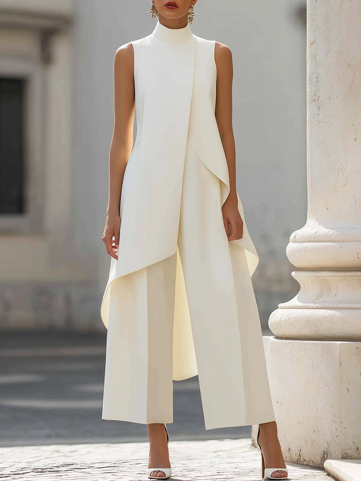 Dam Jumpsuit Bred Ben - Elegant Monokrom