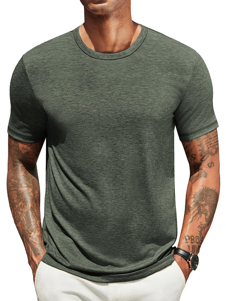 Herr Klassisk T-shirt - Bekväm Vardagsstil