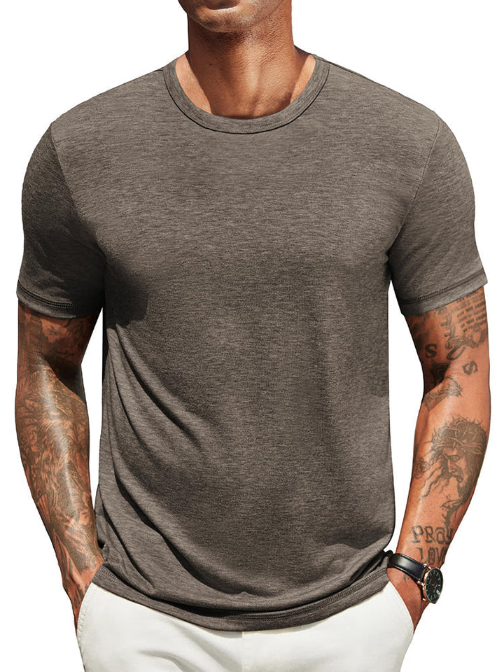 Herr Klassisk T-shirt - Bekväm Vardagsstil