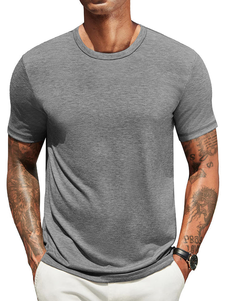 Herr Klassisk T-shirt - Bekväm Vardagsstil