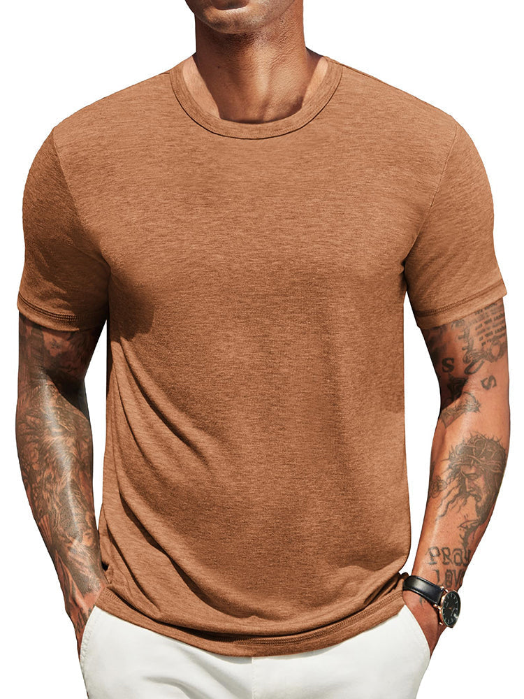 Herr Klassisk T-shirt - Bekväm Vardagsstil