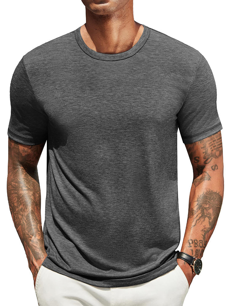 Herr Klassisk T-shirt - Bekväm Vardagsstil