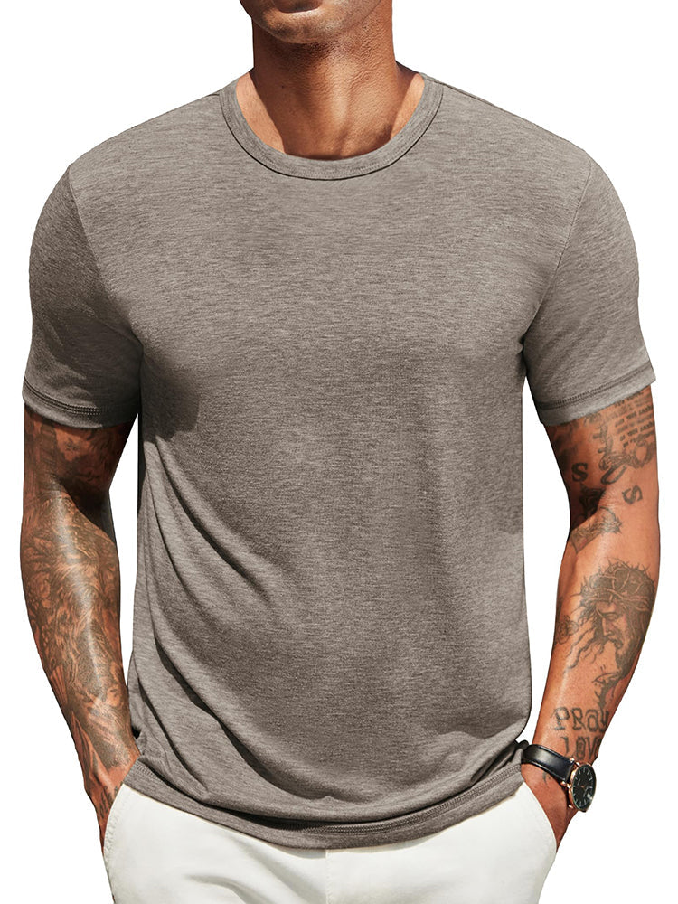 Herr Klassisk T-shirt - Bekväm Vardagsstil