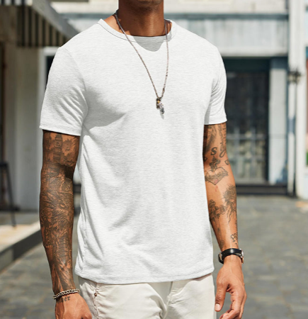 Herr Klassisk T-shirt - Bekväm Vardagsstil