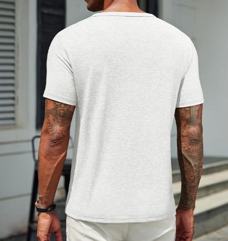 Herr Klassisk T-shirt - Bekväm Vardagsstil