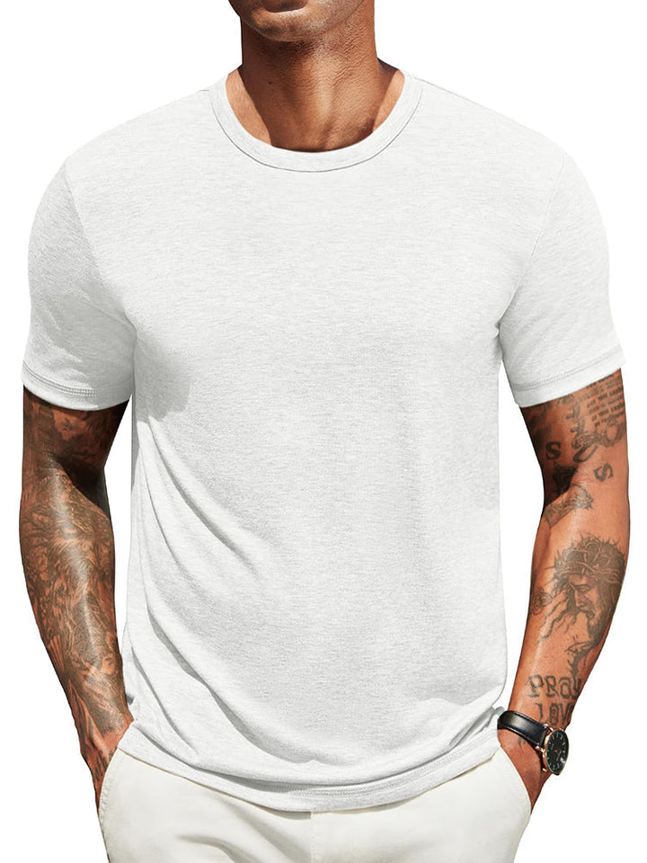 Herr Klassisk T-shirt - Bekväm Vardagsstil