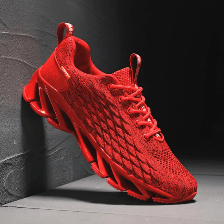 Herr Löparskor – Stickade Sneakers med Grepp