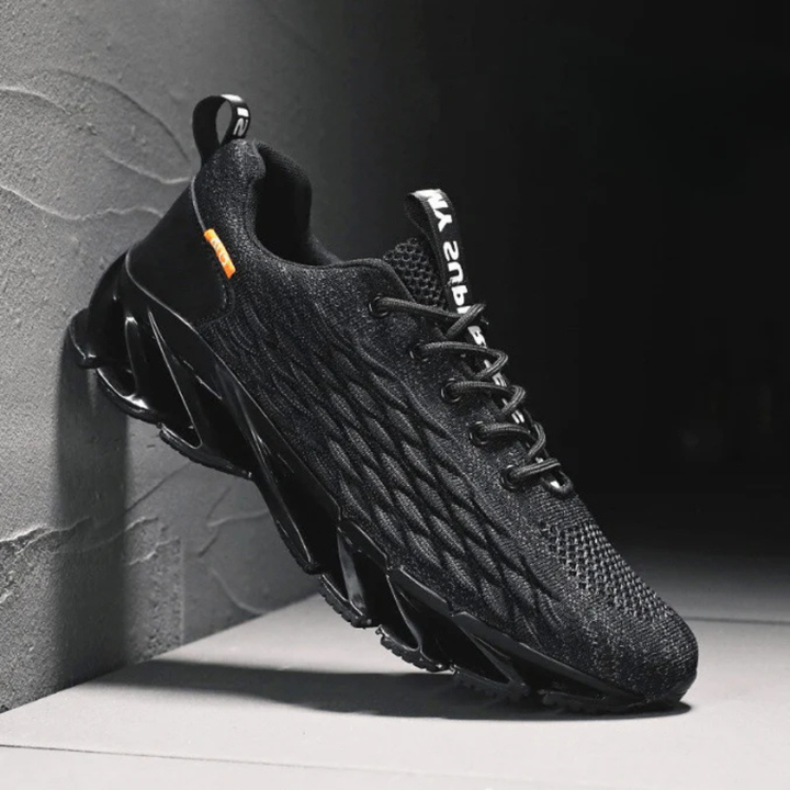 Herr Löparskor – Stickade Sneakers med Grepp