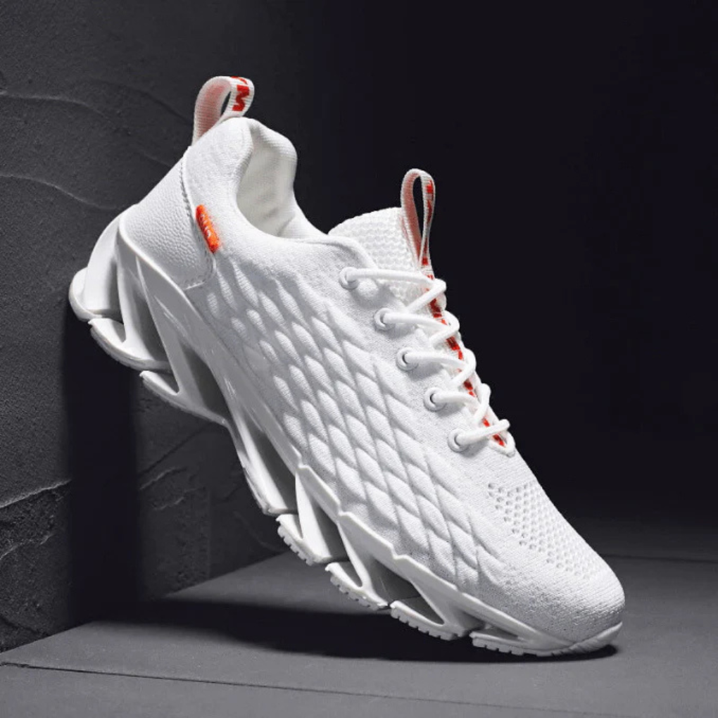 Herr Löparskor – Stickade Sneakers med Grepp