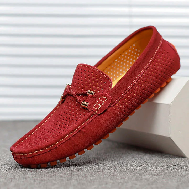 Herr Loafers med perforerad detalj - Slip-on design