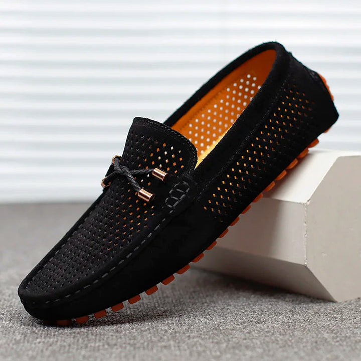 Herr Loafers med perforerad detalj - Slip-on design