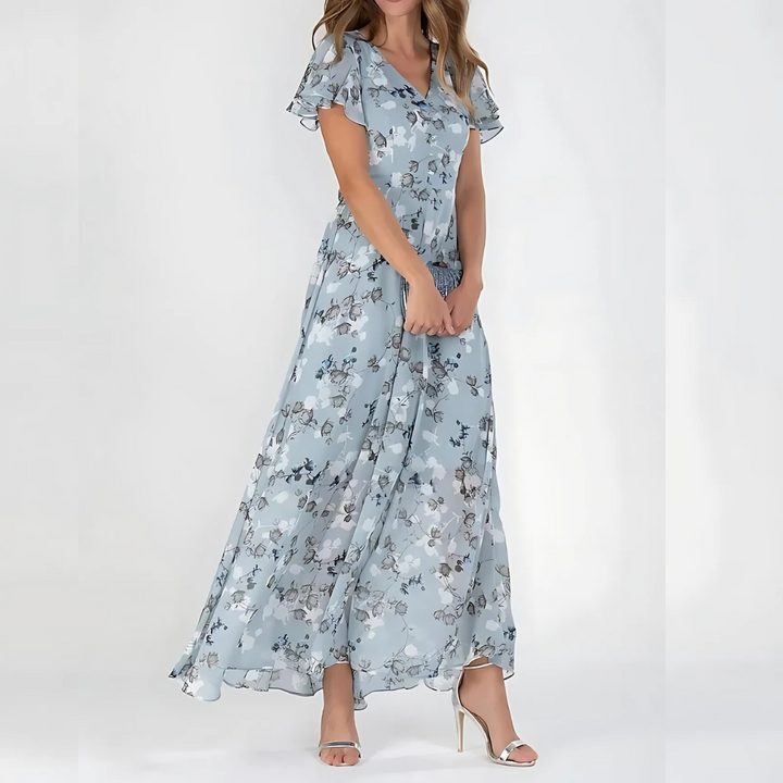 Dam Midi-klänning Blommor - Festlig sommarstil