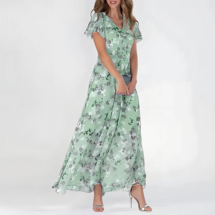 Dam Midi-klänning Blommor - Festlig sommarstil