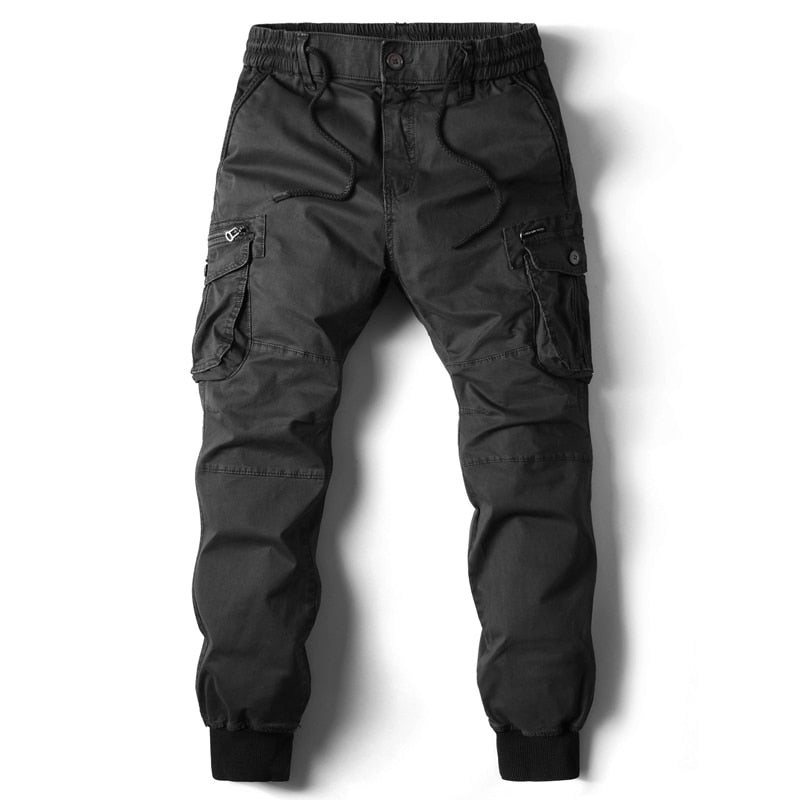 Herr Relaxed Fit Cargo Joggbyxor - Funktionell Stil