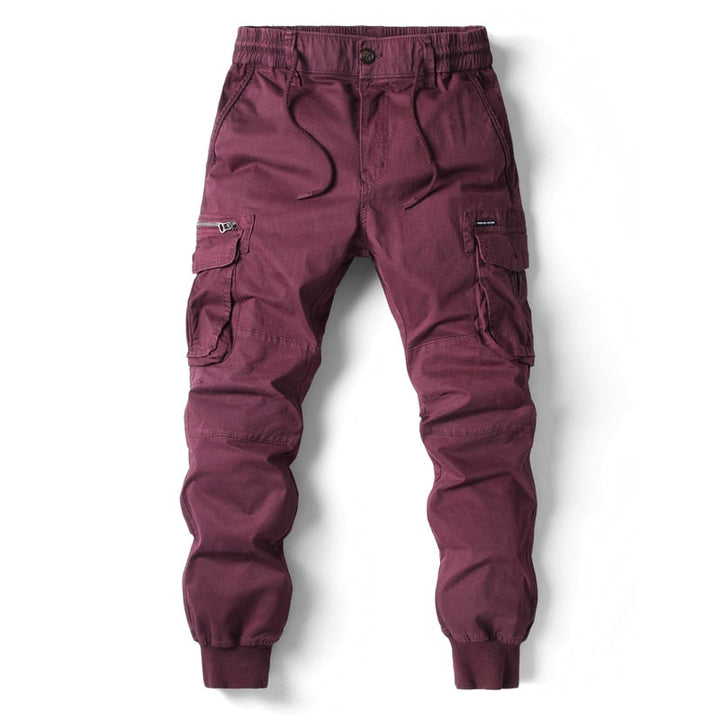 Herr Relaxed Fit Cargo Joggbyxor - Funktionell Stil