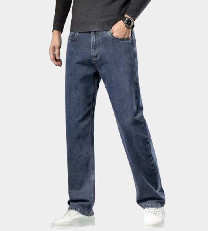 Herr Stretch Jeans - Klassisk Mörkblå
