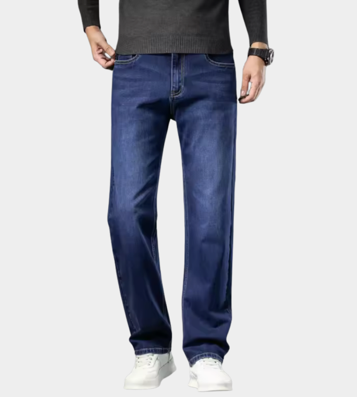 Herr Stretch Jeans - Klassisk Mörkblå